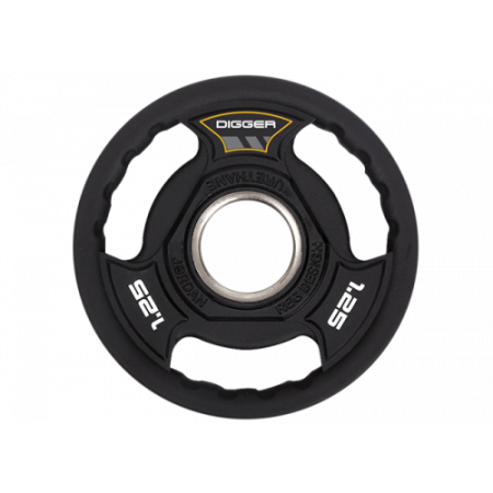 Диск олимпийский полиуретановый 3-х хватовый 1,25кг Hasttings Digger HD51C3A-1,25