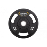 Диск олимпийский полиуретановый 3-х хватовый 10кг Hasttings Digger HD51C3A-10