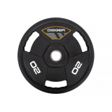 Диск олимпийский полиуретановый 3-х хватовый 20кг Hasttings Digger HD51C3A-20