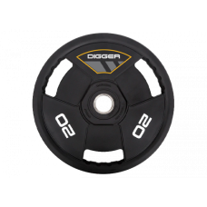 Диск олимпийский полиуретановый 3-х хватовый 20кг Hasttings Digger HD51C3A-20