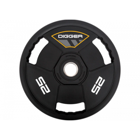 Диск олимпийский полиуретановый 3-х хватовый 25кг Hasttings Digger HD51C3A-25