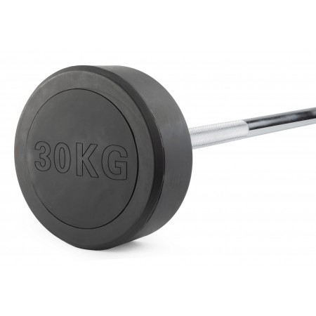 Штанга неразборная обрезиненная 30 кг. Прямой гриф. VictoryFit VF-DX4300