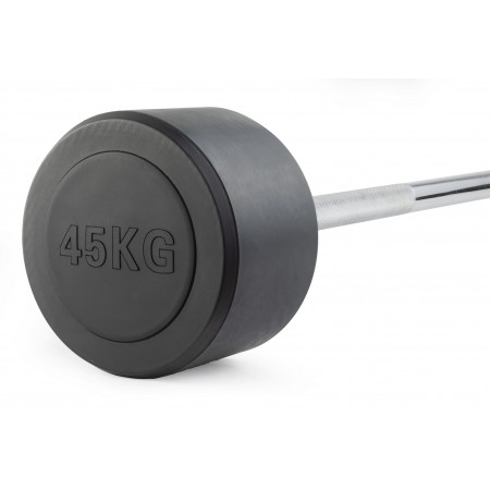 Штанга неразборная обрезиненная 45 кг. Прямой гриф. VictoryFit VF-DX4450