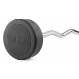 Штанга неразборная обрезиненная 30 кг. Изогнутый гриф. VictoryFit VF-DX5300 Штанга неразборная обрезиненная 30 кг. Изогнутый гриф. VictoryFit VF-DX5300