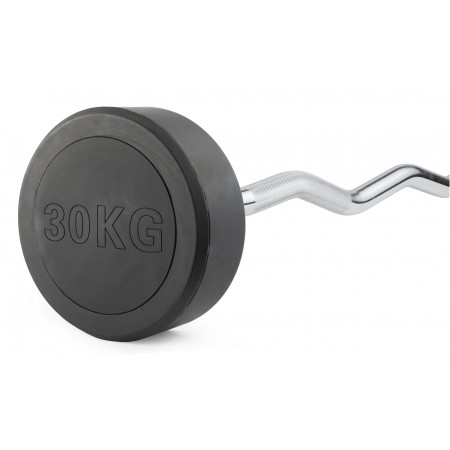 Штанга неразборная обрезиненная 30 кг. Изогнутый гриф. VictoryFit VF-DX5300 Штанга неразборная обрезиненная 30 кг. Изогнутый гриф. VictoryFit VF-DX5300