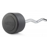 Штанга неразборная обрезиненная 40 кг. Изогнутый гриф. VictoryFit VF-DX5400 Штанга неразборная обрезиненная 40 кг. Изогнутый гриф. VictoryFit VF-DX5400