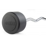 Штанга неразборная обрезиненная 45 кг. Изогнутый гриф. VictoryFit VF-DX5450 Штанга неразборная обрезиненная 45 кг. Изогнутый гриф. VictoryFit VF-DX5450