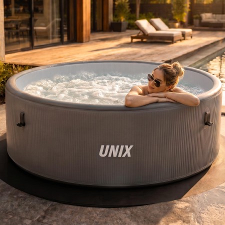 Надувной SPA-бассейн UNIX Line Thermal 180 см серый