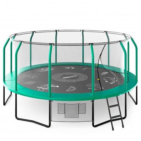 Батут UNIX Line Премиальный с играми / Supreme Game 16 ft (488 см) зеленый Батут UNIX Line Премиальный с играми / Supreme Game 16 ft (488 см) зеленый
