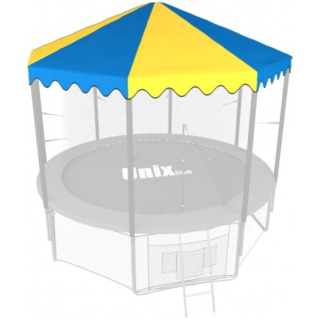 Крыша для батута UNIX Line 8 ft (244 см) синий, жёлтый