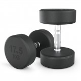 Гантель UNIX Fit PRO круглая обрезиненная 17,5 кг, 2 шт.
