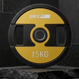 Диск уретановый c хватом UNIX Fit PRO 15 кг, 51 мм, 1 шт.