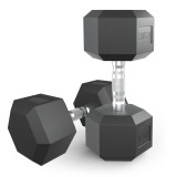 Гантель гексагональная UNIX Fit обрезиненная 17,5 кг, 2 шт. Гантель гексагональная UNIX Fit обрезиненная 17,5 кг, 2 шт.