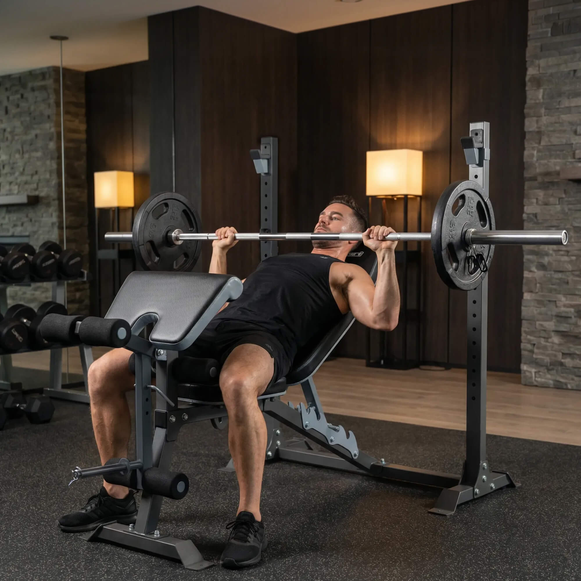 Скамья силовая со стойками UNIX Fit Bench 130DD
