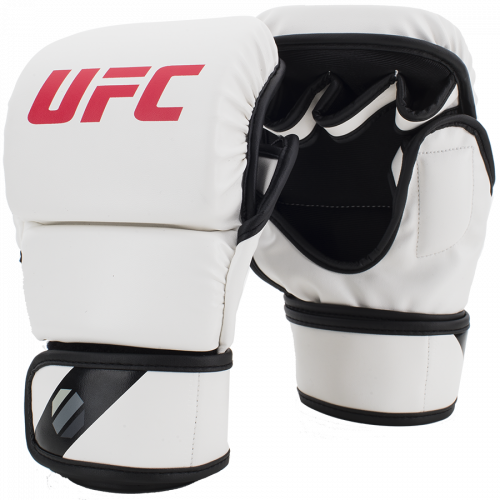 UFC Перчатки MMA для спарринга 8 унций белые S/M