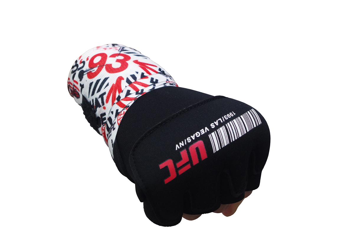 Гелевые бинты UFC Gel Glove Wraps RD/WH, SM