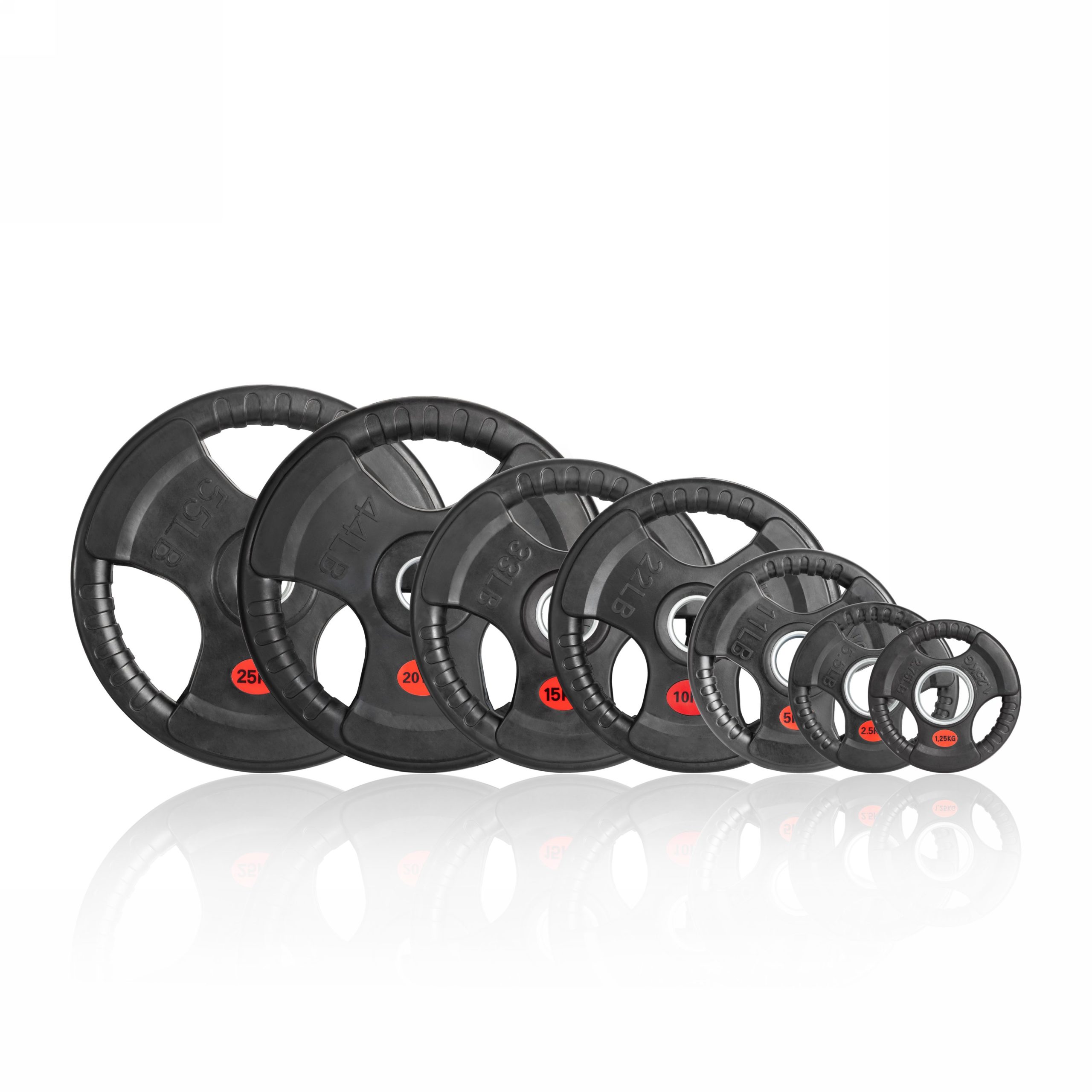 Диск 51 мм. обрезиненный с 3-мя хватами 1,25 кг, VictoryFit VF-S510125