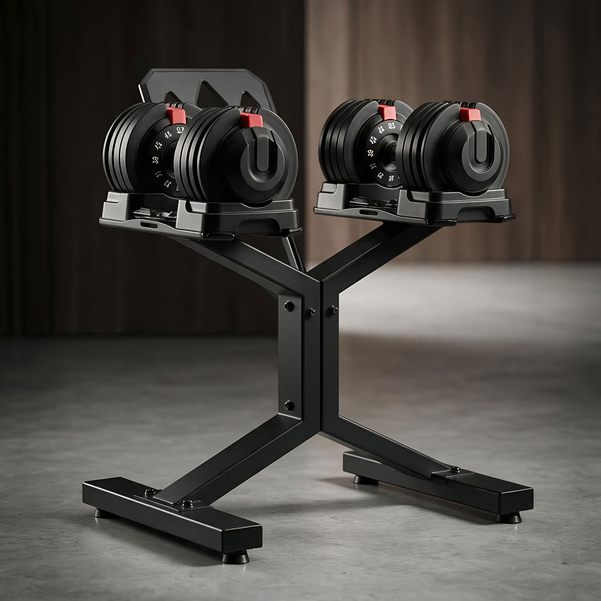Стойка под регулируемую гантель HYFIT 2.0, черный