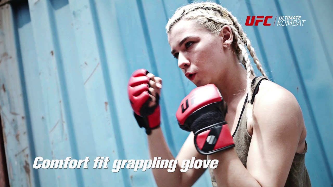 UFC Перчатки MMA для грэпплинга 5 унций красные L/XL