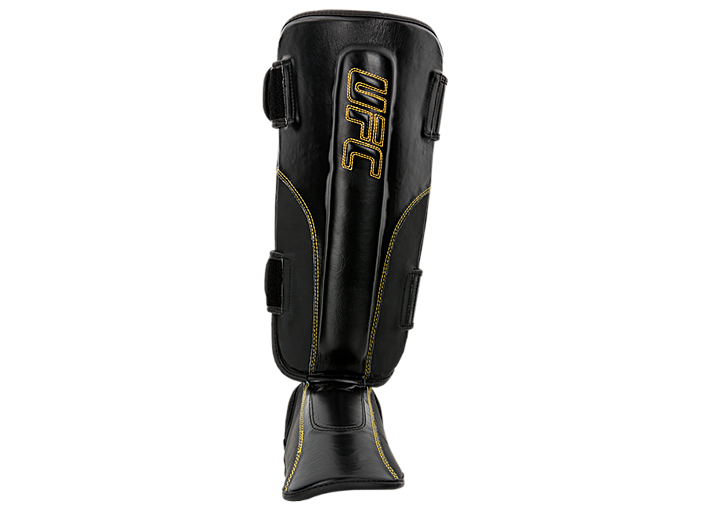 UFC Защита голени на липучках, черная - S/M