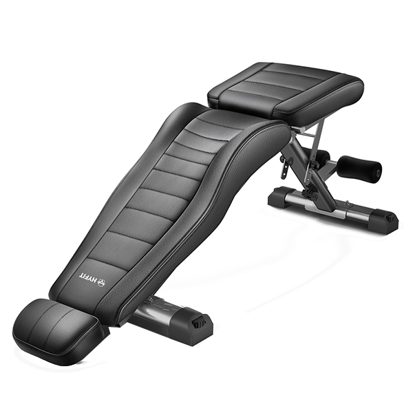 Скамья силовая, универсальная HYFIT, складная, черная D008