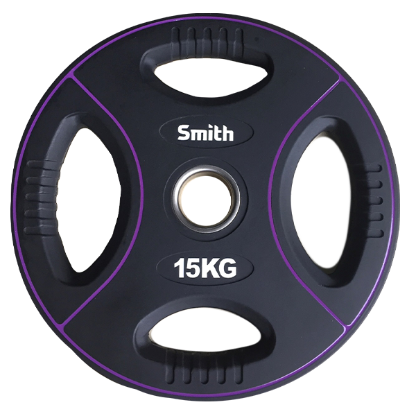 Диск полиуретановый 15кг. Smith Сила PUWP12