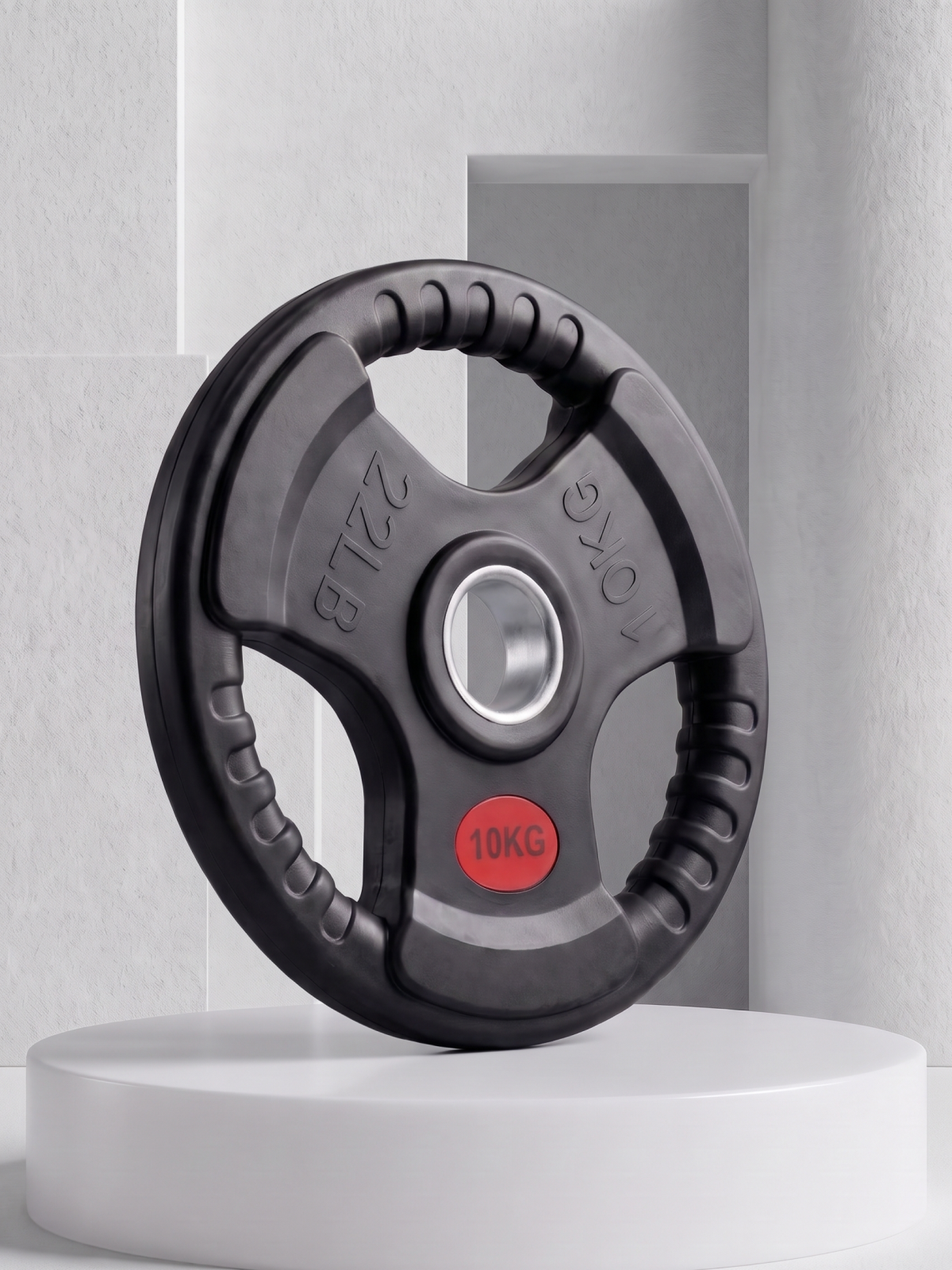 Диск 51 мм. обрезиненный с 3-мя хватами 10 кг, VictoryFit VF-S511000