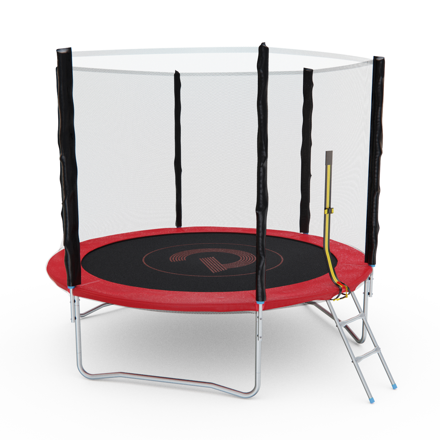 Батут с сеткой DFC PELPO 8ft с лестницей, RED