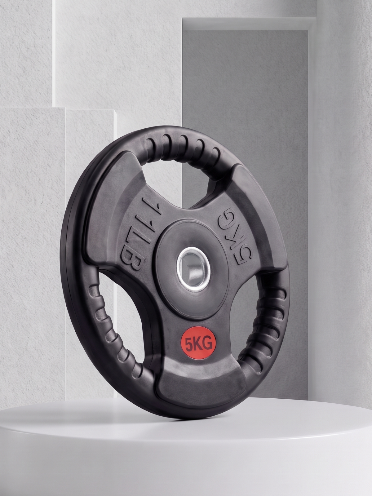 Диск 31 мм. обрезиненный с 3-мя хватами 5 кг, VictoryFit VF-S250500