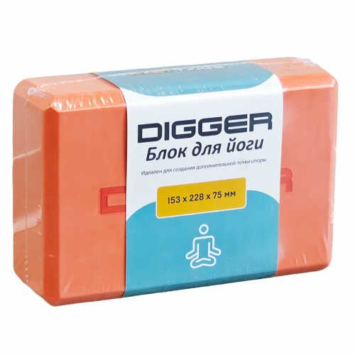 Блок для йоги оранжевый Hasttings Digger HD22E1-Orange