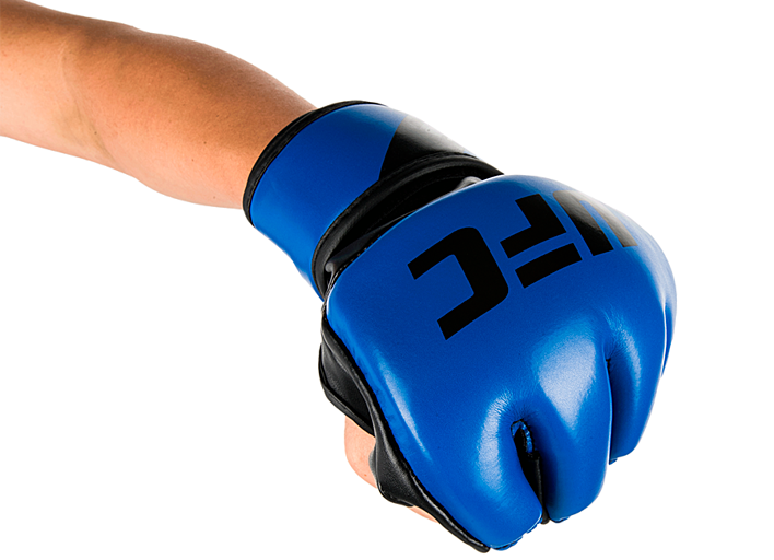 UFC Перчатки MMA для грэпплинга 5 унций синие L/XL