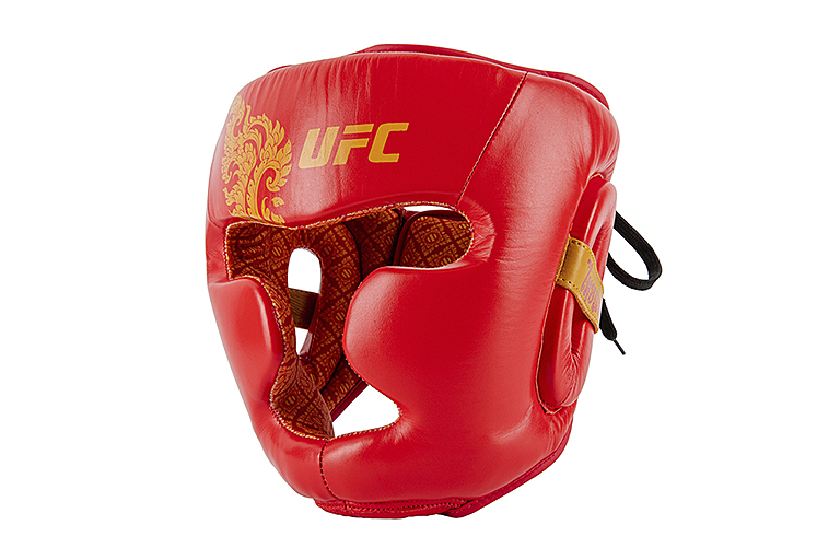 UFC Premium True Thai Шлем для бокса, цвет красный, размер M