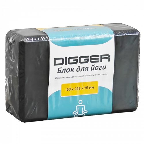 Блок для йоги черный Hasttings Digger HD22E1-B