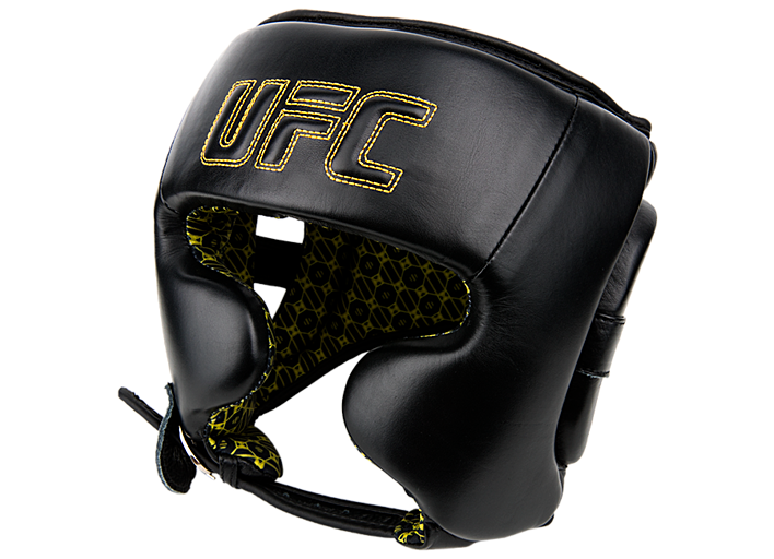 UFC Шлем с защитой щек на шнуровке черный - L\XL