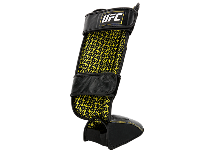 UFC Защита голени на липучках, черная - S/M