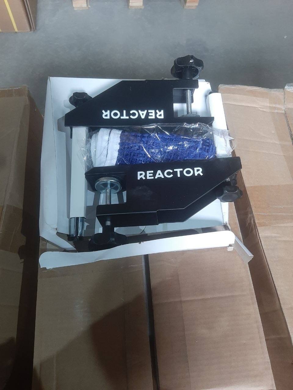 Сетка для настольного тенниса, REACTOR, винтовое крепление, синяя, TT N268BL