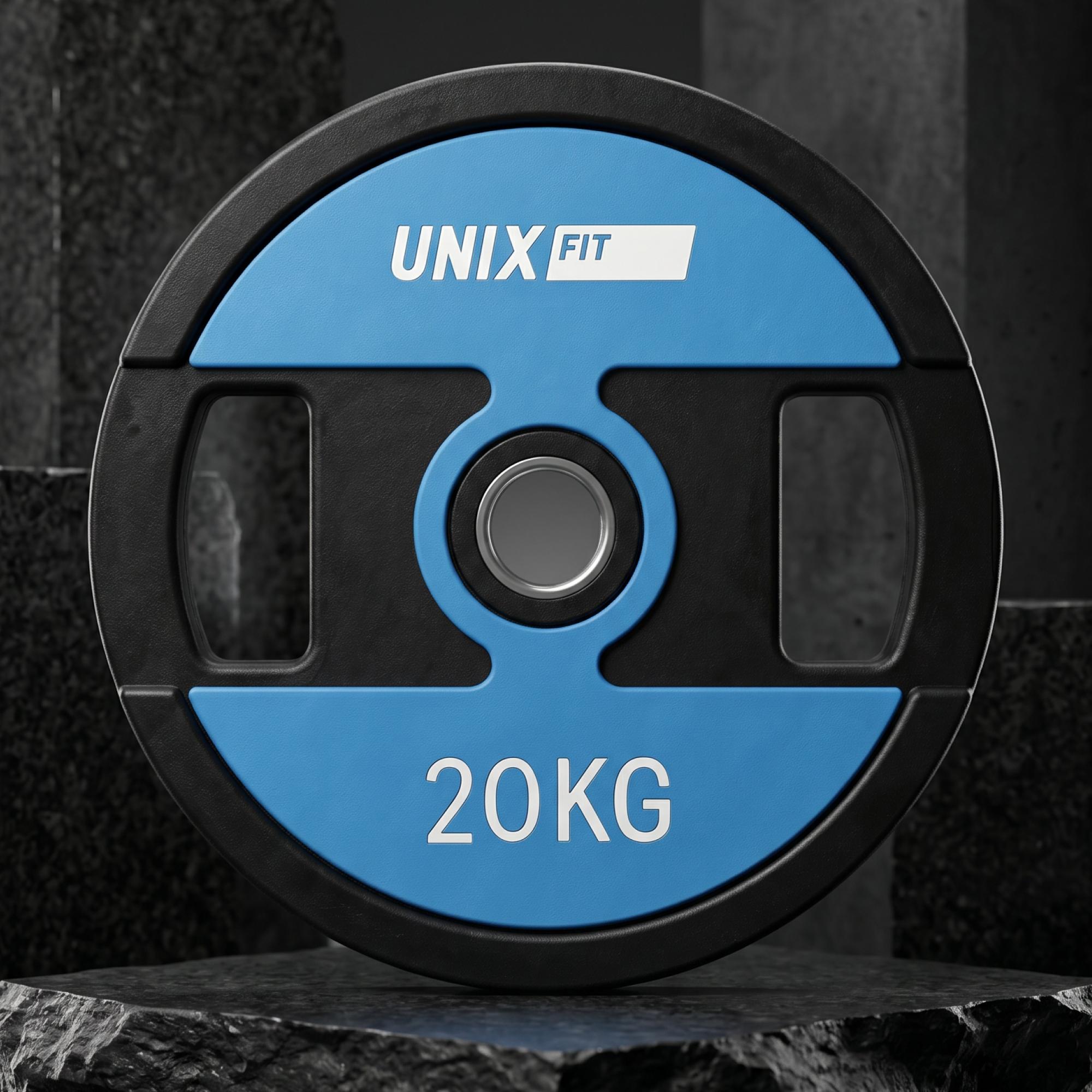 Диск уретановый c хватом UNIX Fit PRO 20 кг, 51 мм, 1 шт.