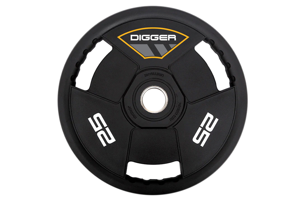 Диск олимпийский полиуретановый 3-х хватовый 25кг Hasttings Digger HD51C3A-25