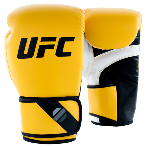 UFC Pro Fitness Перчатки тренировочные для спарринга желтые - 12 Oz