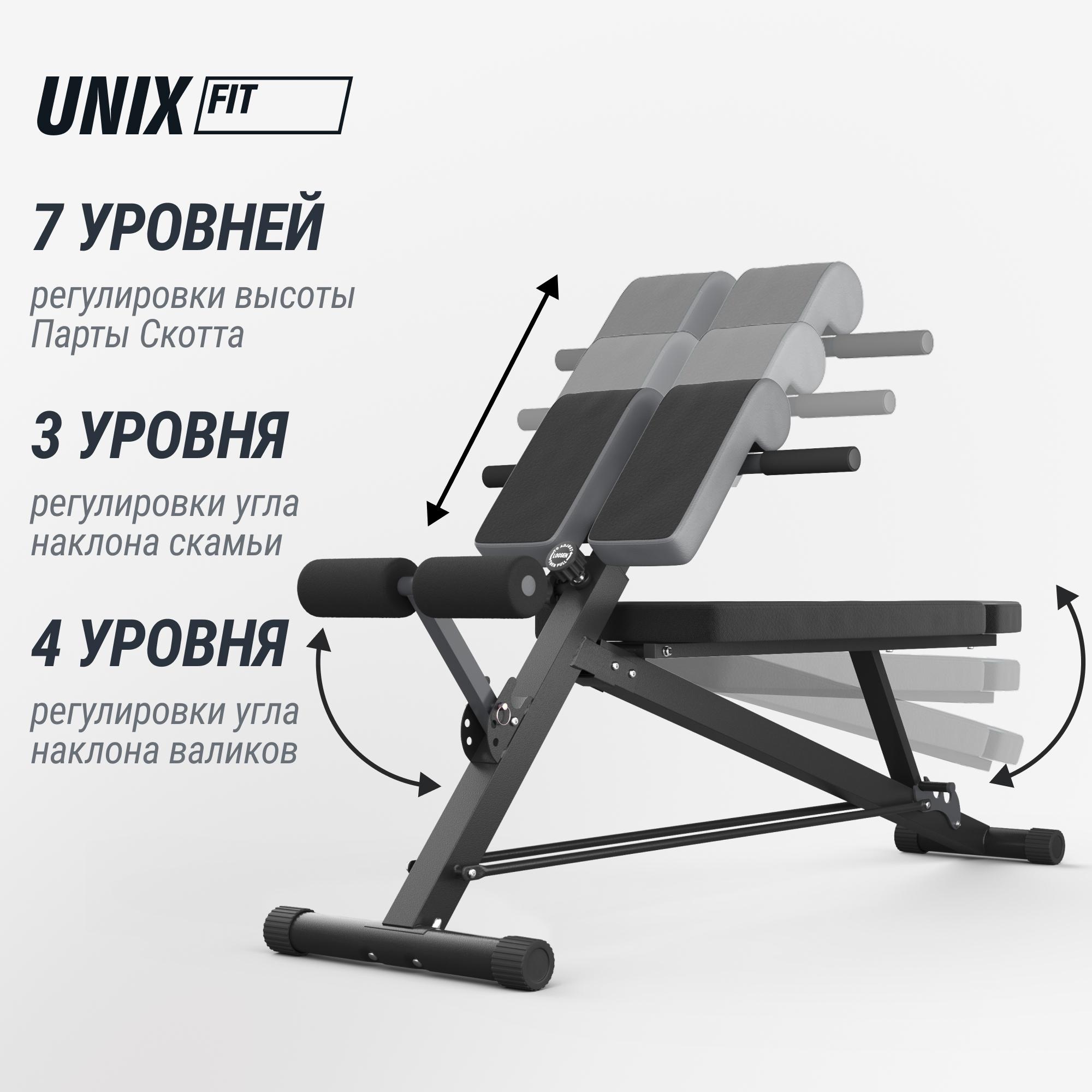 Скамья силовая универсальная UNIX Fit Bench 4 в 1